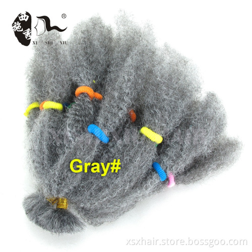 Fashion Hair Synthetic Kinky Crochet Twist Hair Bulk/Afro twist kinky crochet braids/afro curl marley braid hair